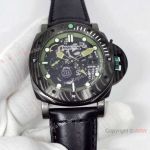 New 2023 Copy Panerai S Brabus Verde Militare PAM01283 All Black Watch Men